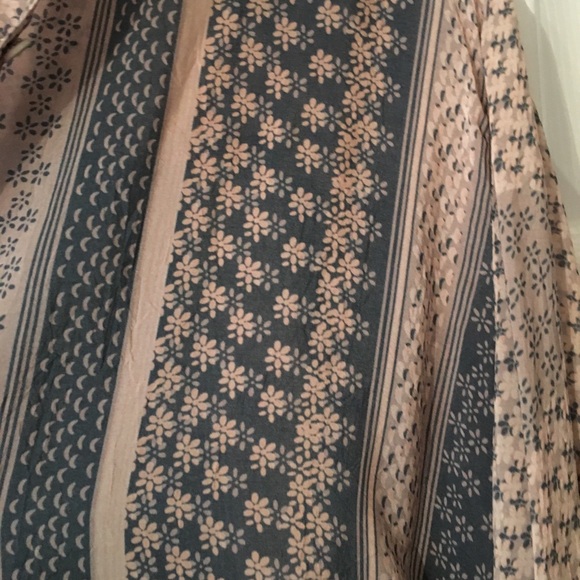 Johnny Was rare button down blouse pink/grey S - Picture 3 of 6